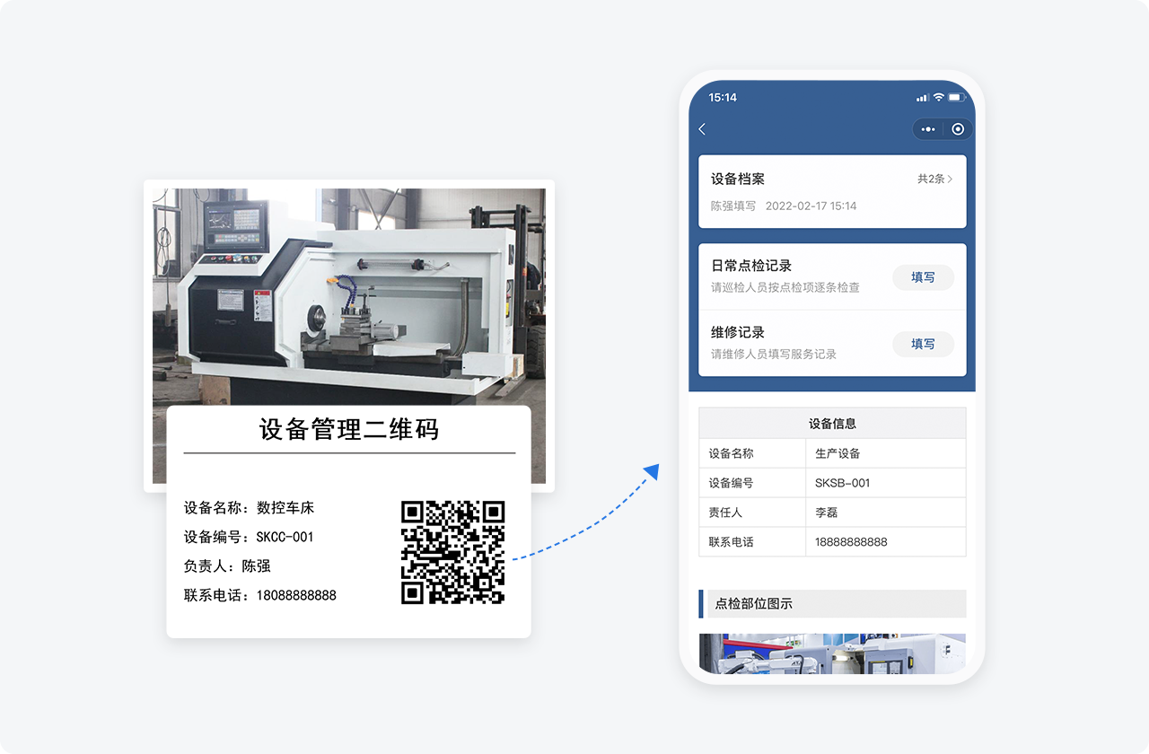 设备电子档案示意图